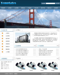 模板网站-建筑材料生产企业网站
