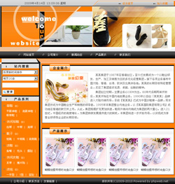 模板网站-鞋类生产企业网站
