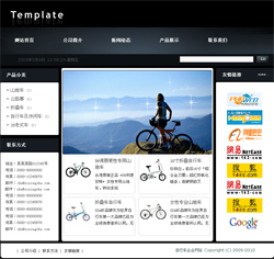 模板网站-自行车企业网站
