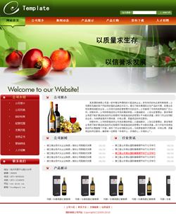 模板网站-酒类销售公司网站