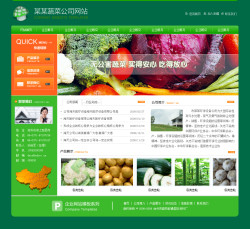 模板网站-蔬菜种植加工企业网站