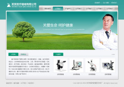 模板网站-医疗器械公司网站